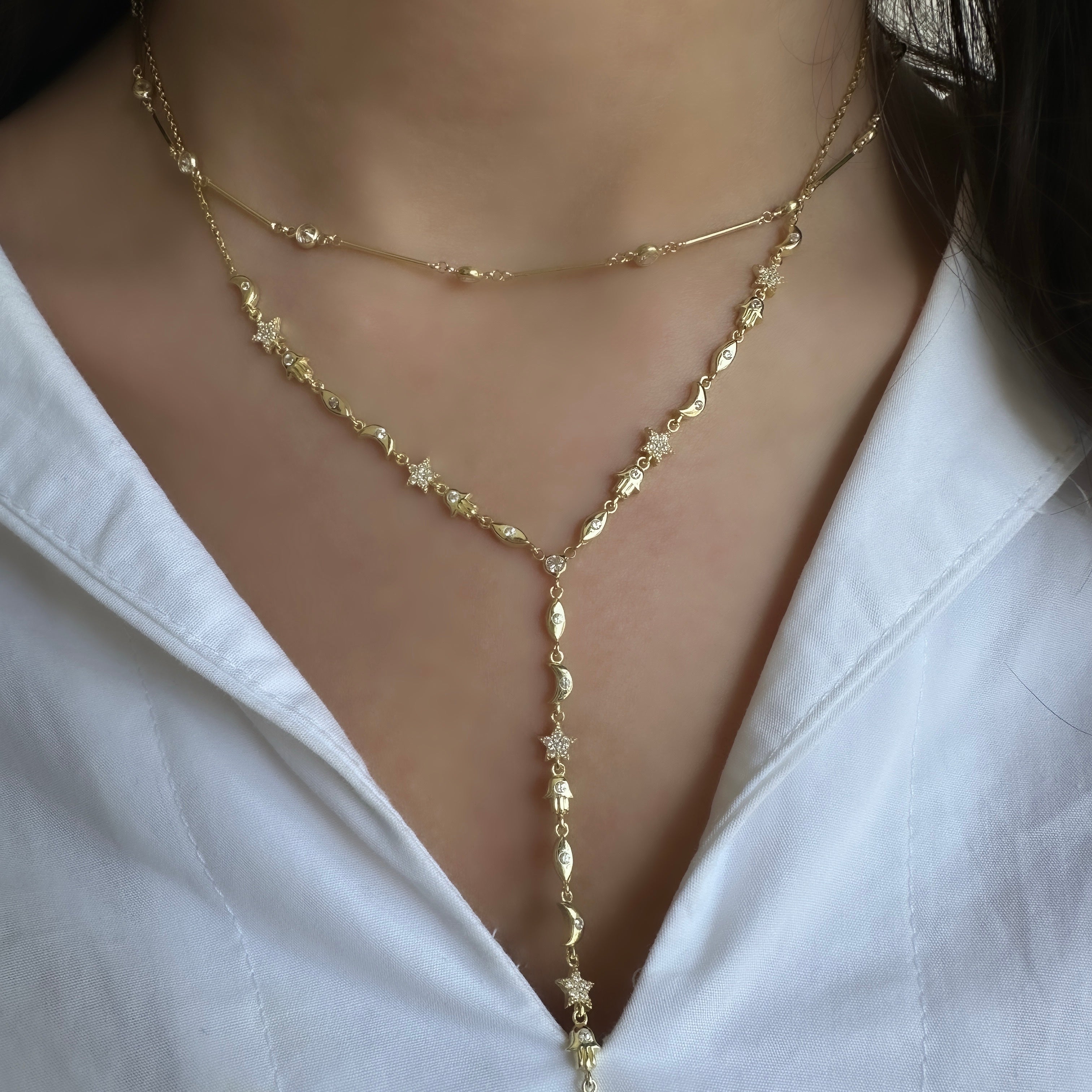 Emily Cris Çubuk Taşlı Kolye