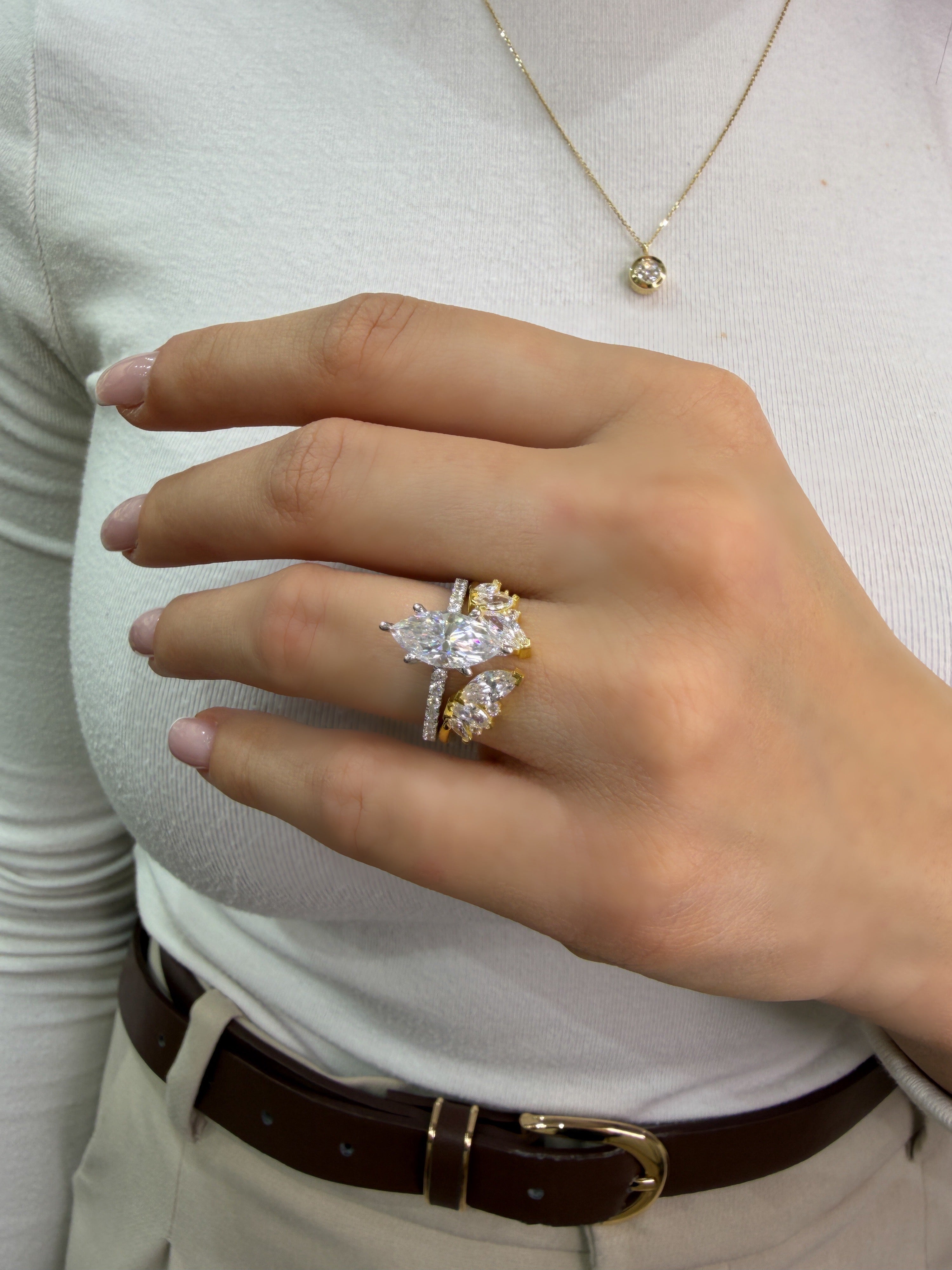 Angel Wing Stacking Yüzük