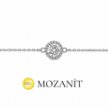 Armband mit Moissanit-Antourage