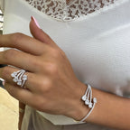 Baget Taşlı Tasarım Kelepçe