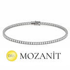 2,5 mm Moissanit-Tennisarmband
