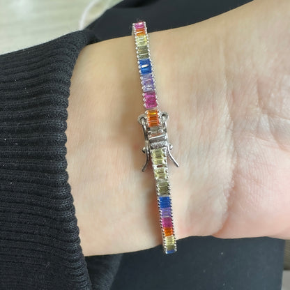 Colorful Baguette Waterway Bracelet