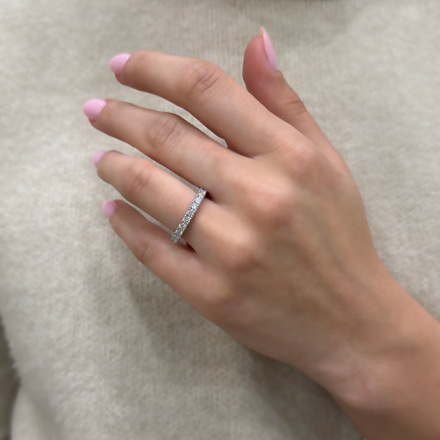 Küçük Taşlı Mozanit Tamtur Yüzük