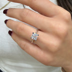 1.20 Karat Mozanit Tektaş Yüzük