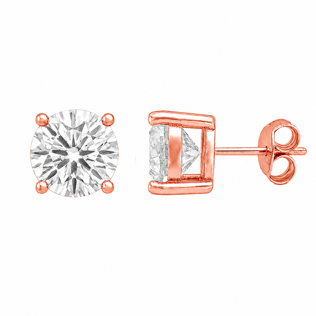8.5mm Solitaire Earrings