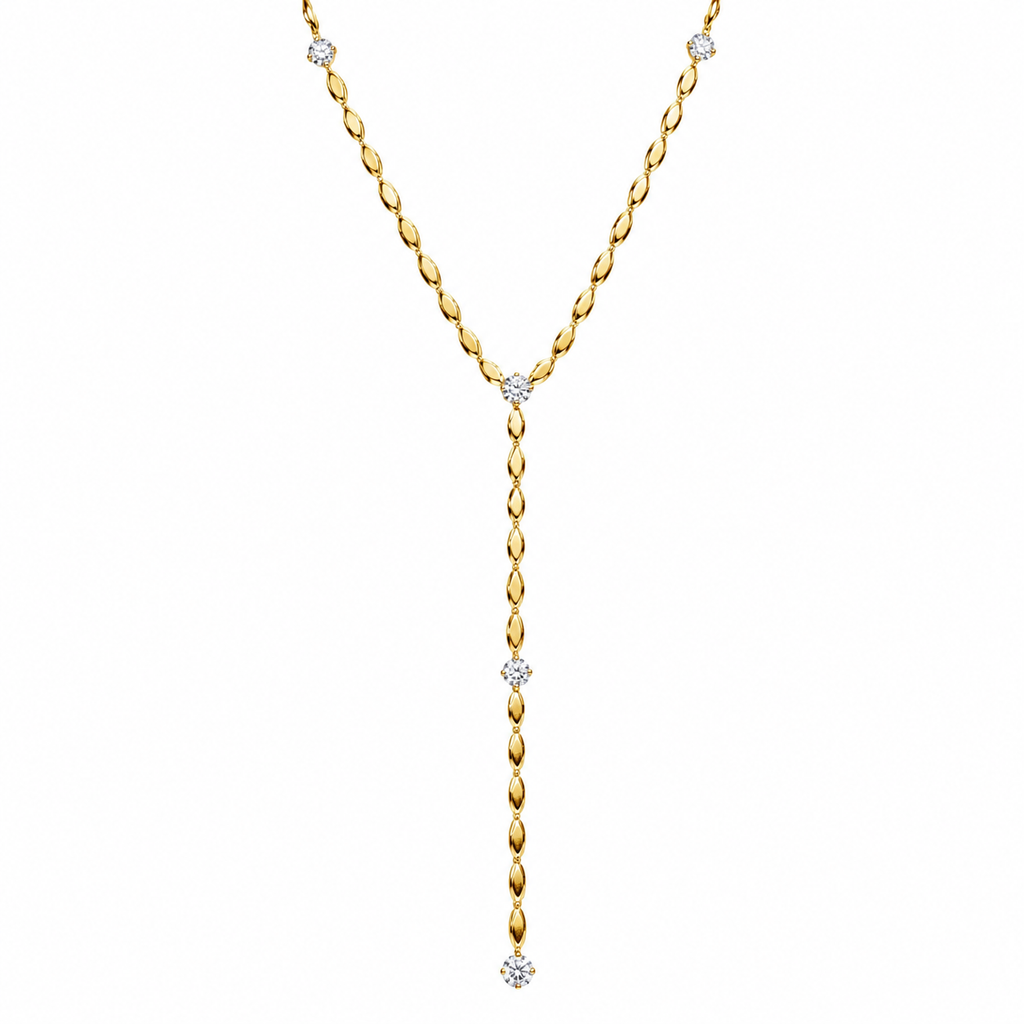 Broad Bean Y Necklace