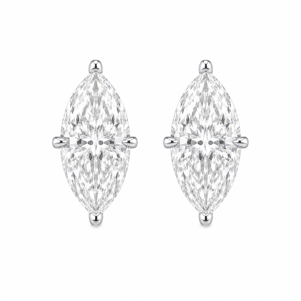 Designer Marquise Cut Earrings