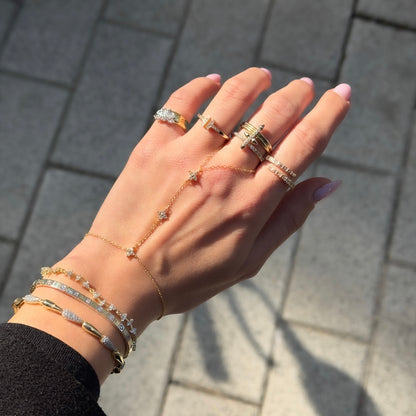 Clara Leaf Stone Bileklik