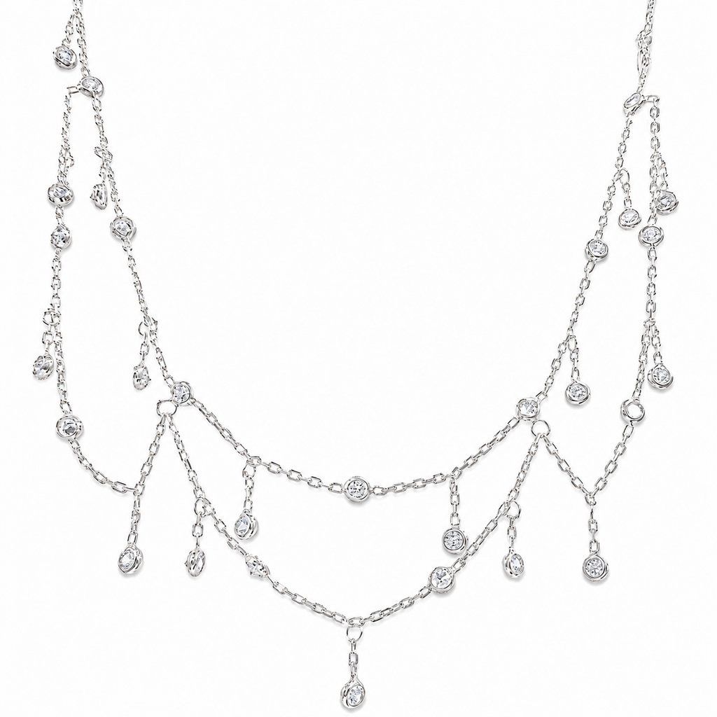 Salkım Taşlı Zincir Model Choker