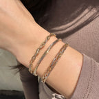 Hasır Örgü İtalyan Bileklik