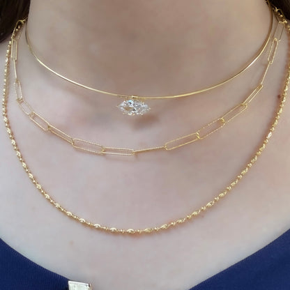 Tasarım Markiz Kesim Choker Kolye