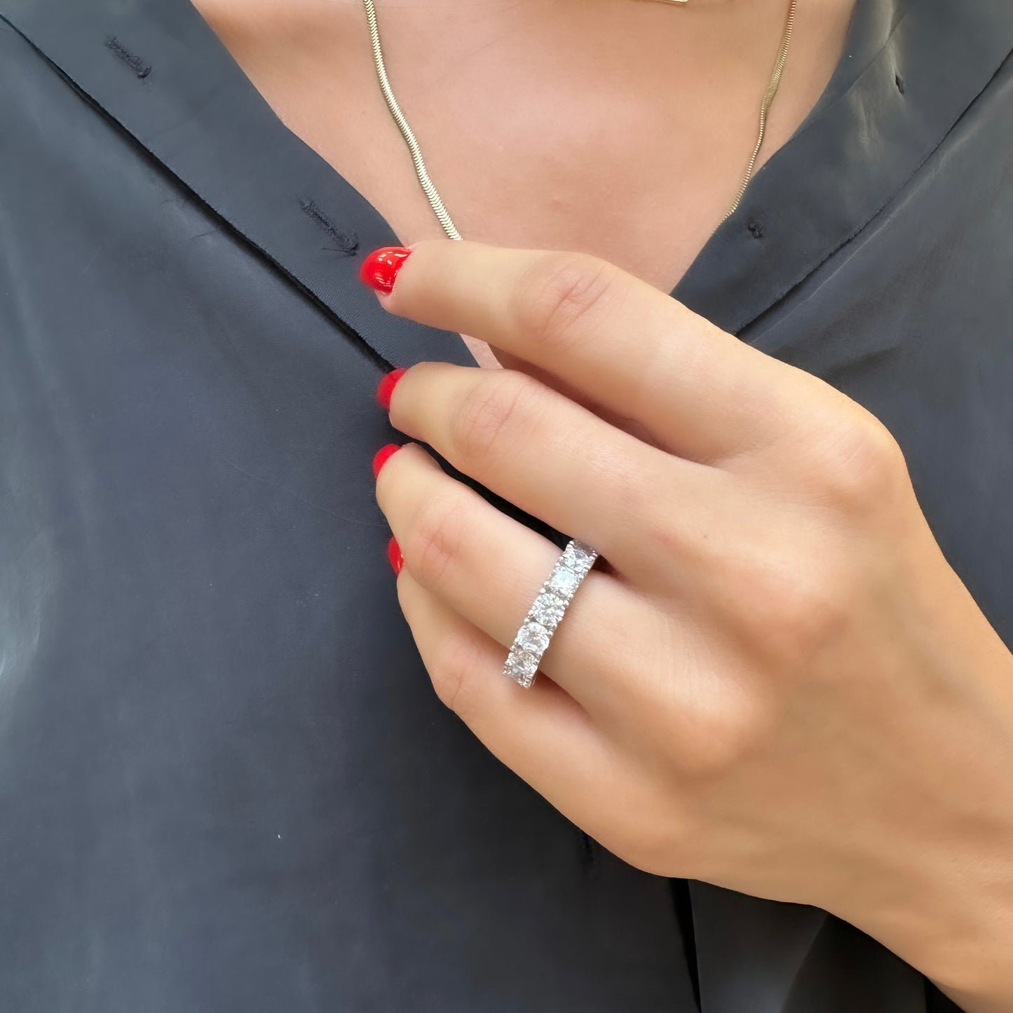 Big Stone Eternity Ring