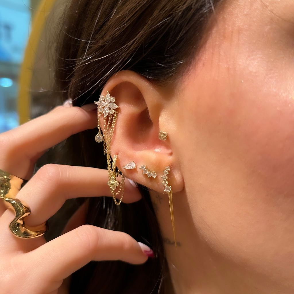 Stone Bar Earrings
