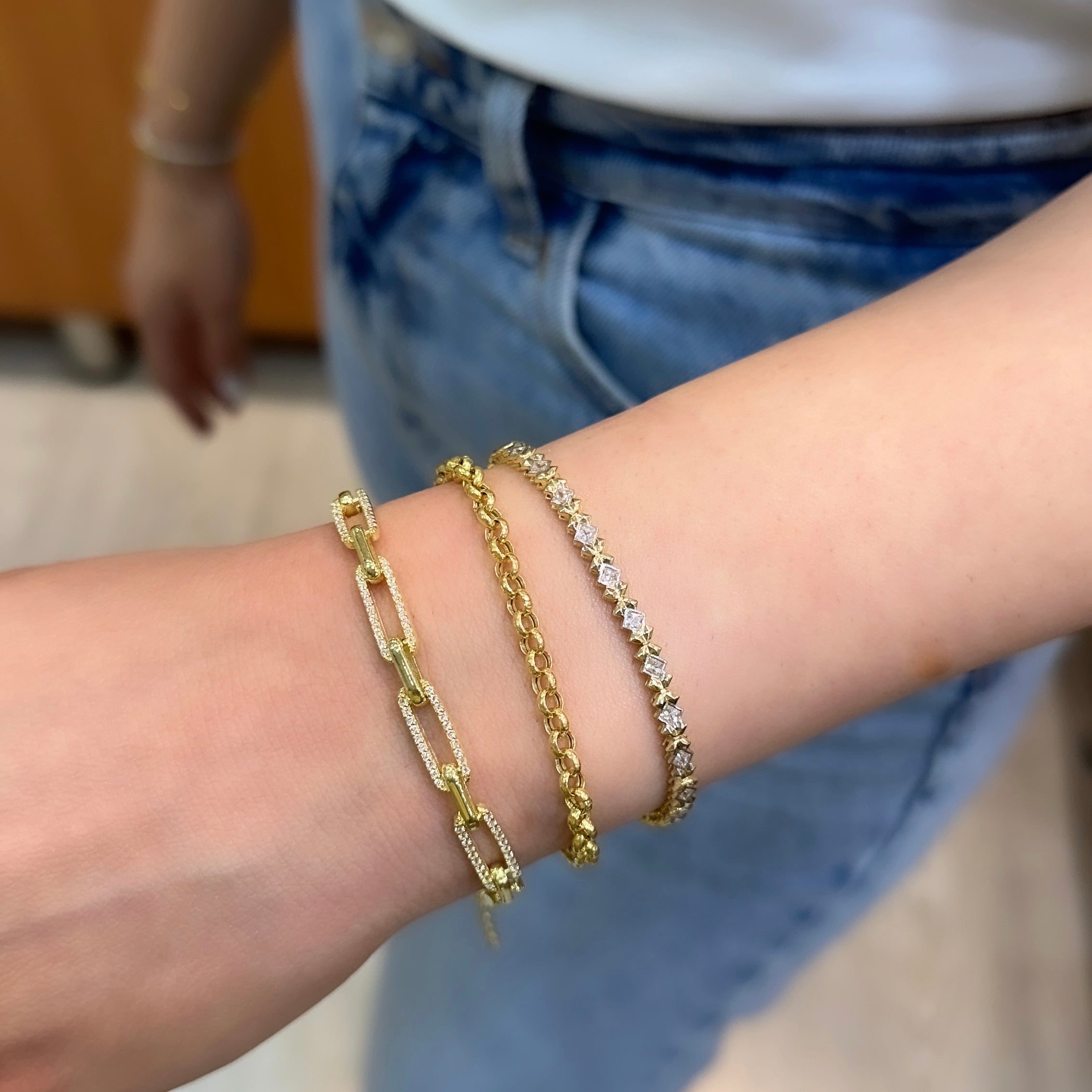 Düz Hollow Bileklik