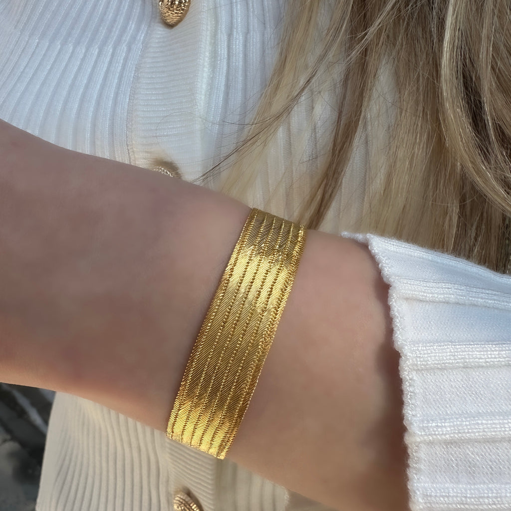 Silver Trabzon Wicker 7-Row Bracelet