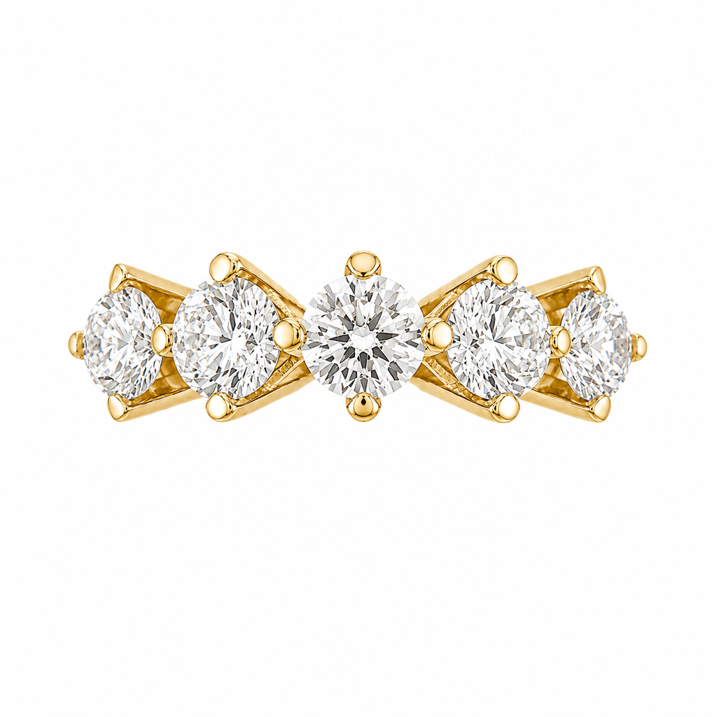 Three Carat Five Stone Ring