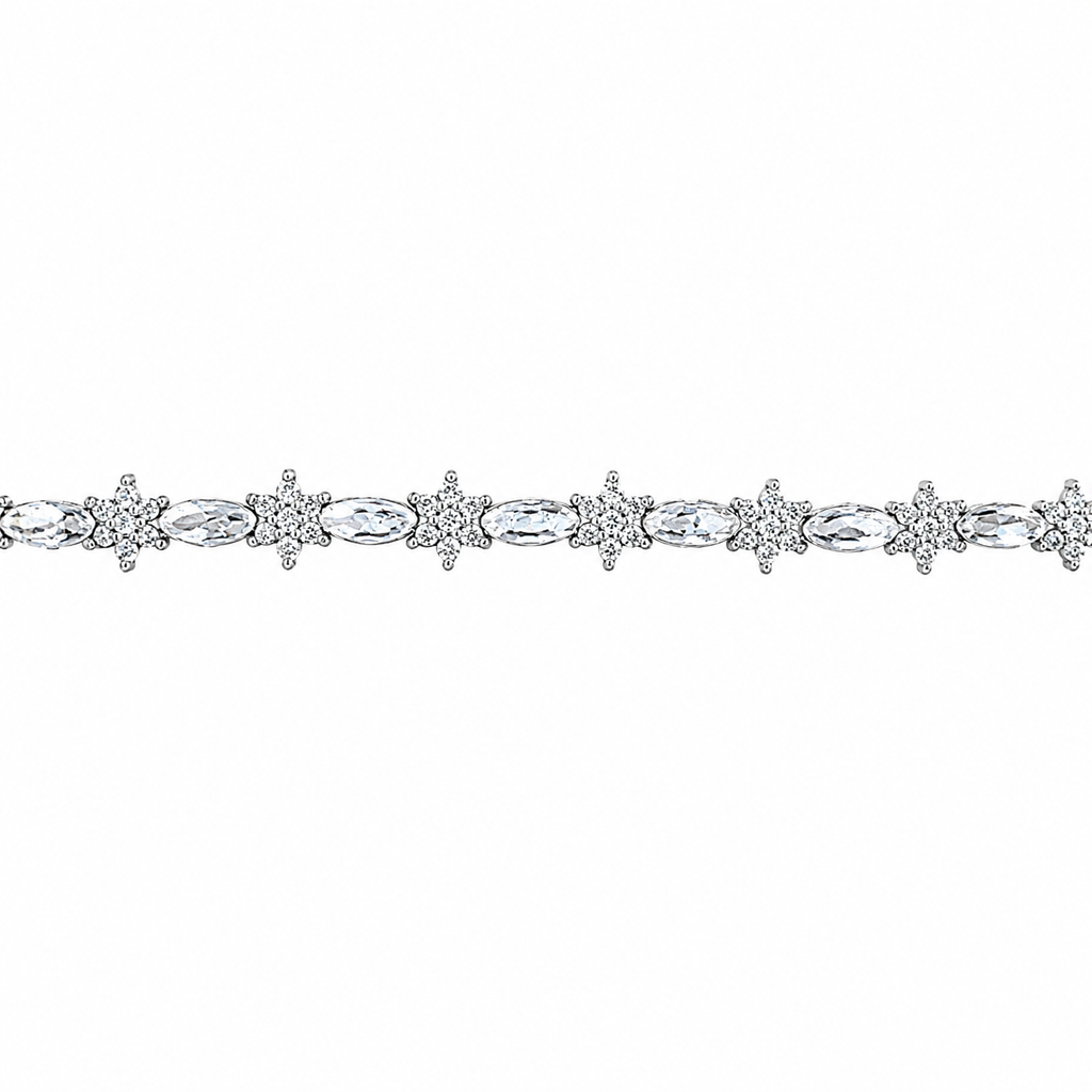 Flower Spaced Bracelet