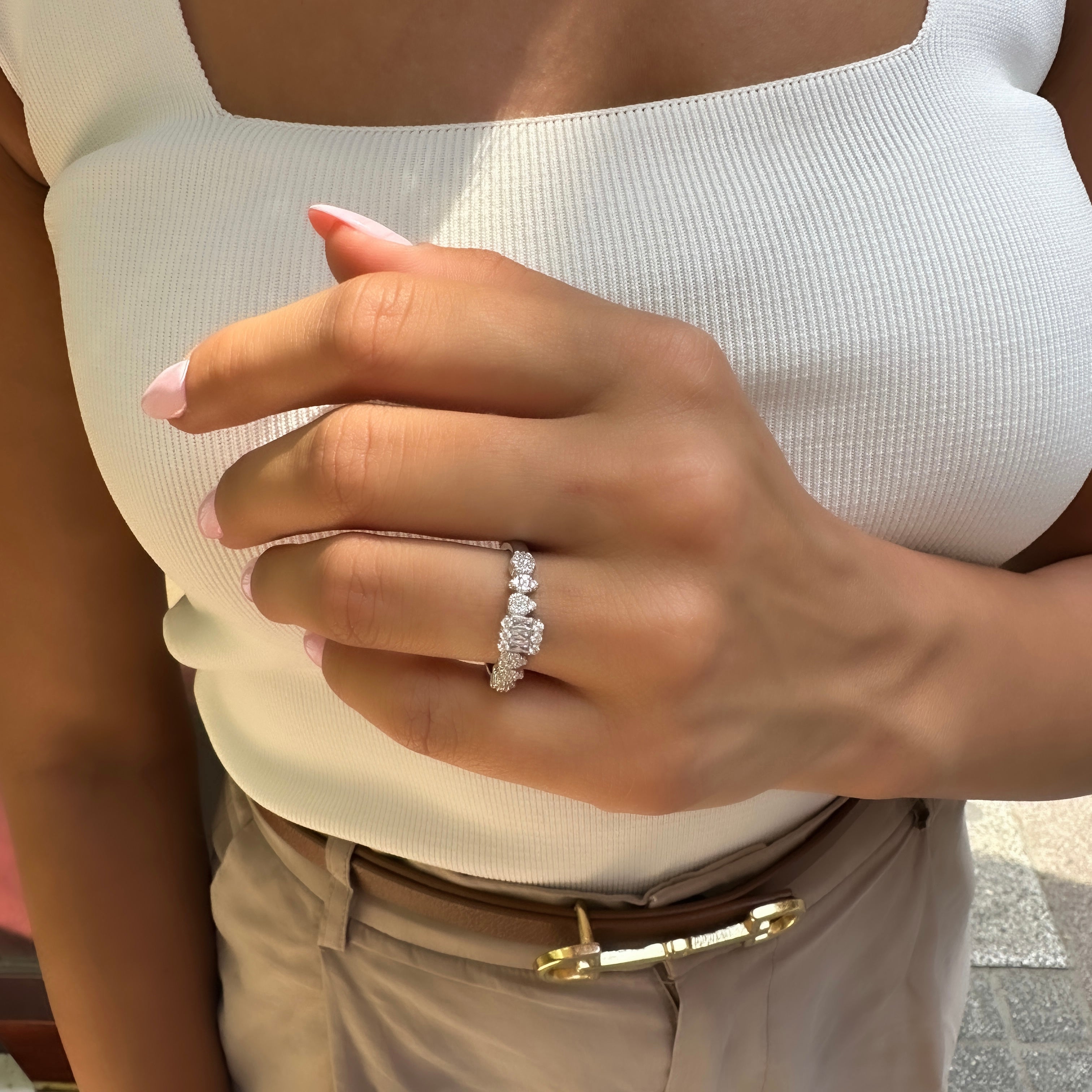 Baget Taşlı Gece Seti