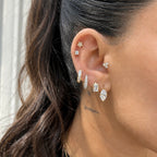 14K Işıltılı Yıldız Piercing