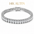 14K Oval Suyolu Bileklik