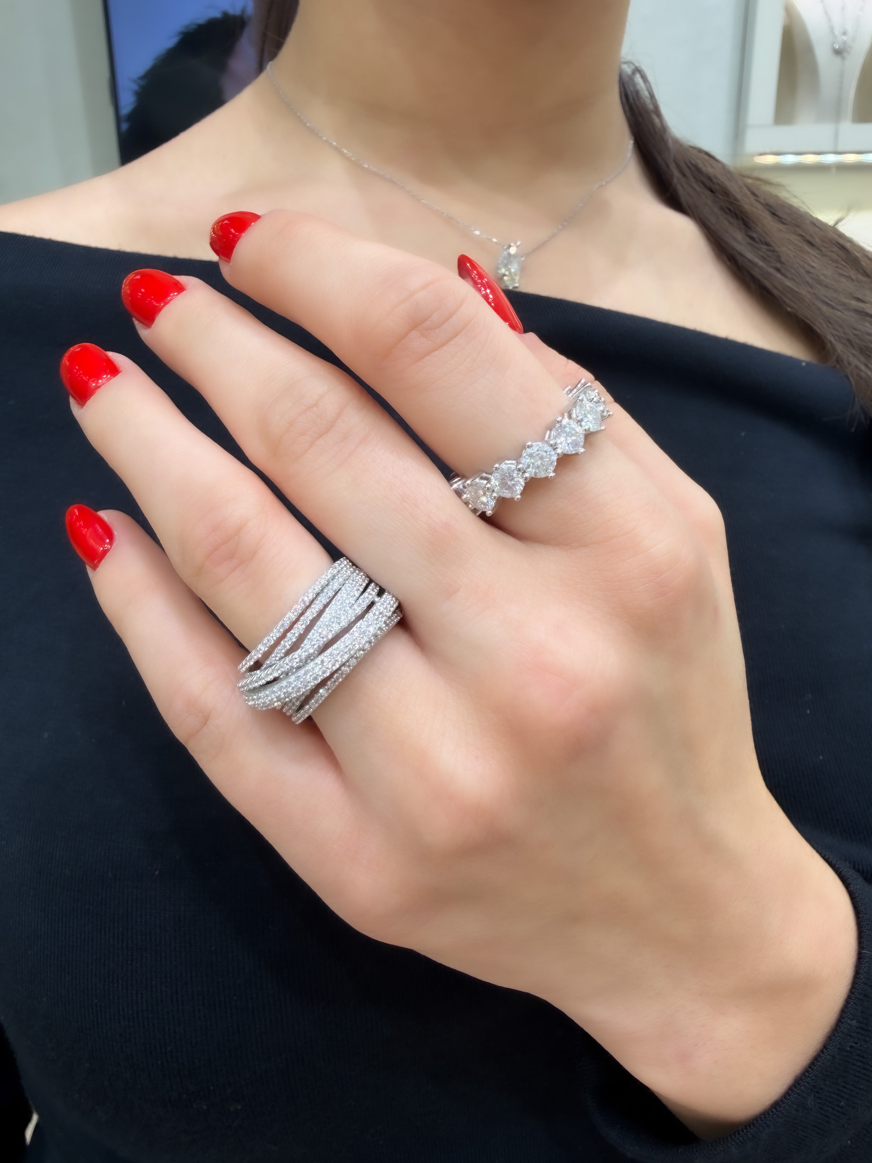 Mozanit Tırnaklı Tamtur Yüzük