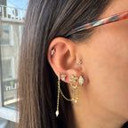 Damla Taş Chain Küpe