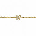 14K Kelebek Desen Bileklik