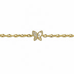 14K Kelebek Desen Bileklik
