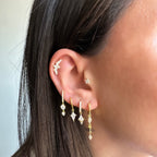 Markiz Taş Detay Halka Küpe