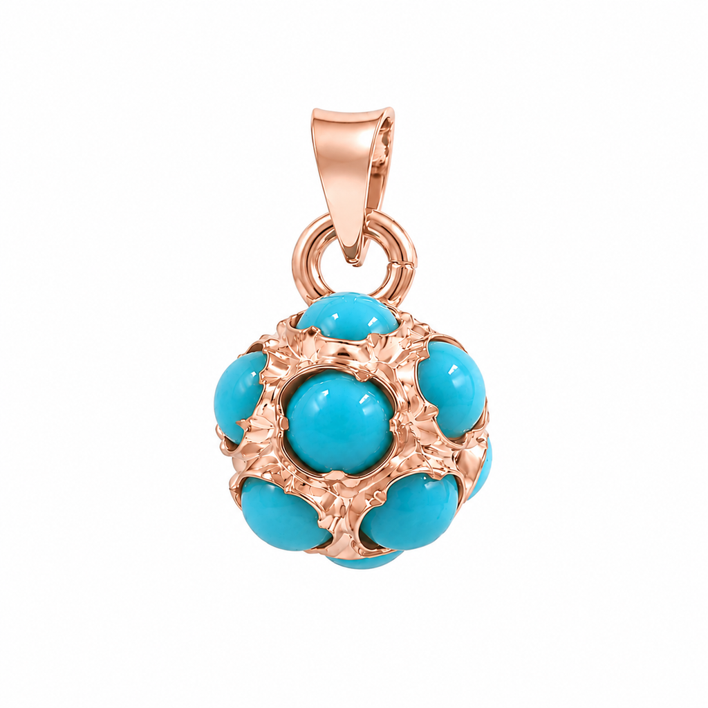 Nostalgic Blue Stone Design Pendant