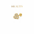 14K Tria Piercing