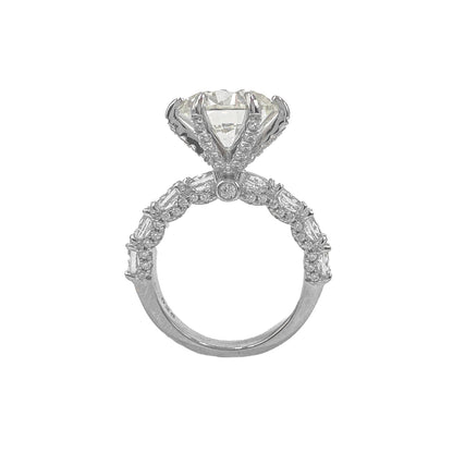 14K Tasarım Mozanit Tektaş Yüzük