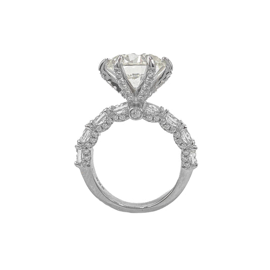 14K Tasarım Mozanit Tektaş Yüzük