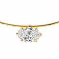 Design Ovalgeschnittenes Choker Halskette