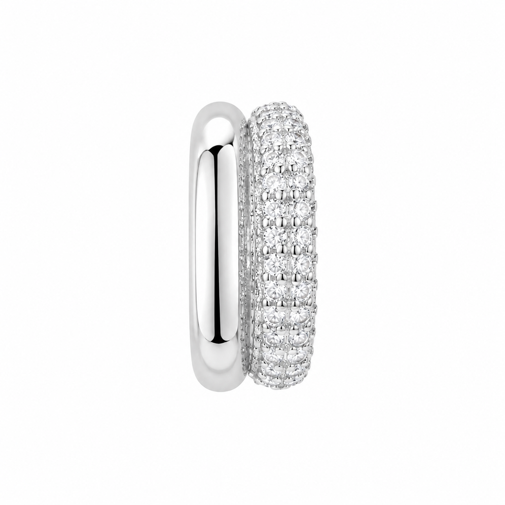 Zweireihiger Cuff mit Steinchen