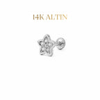 14K Işıltılı Yıldız Piercing