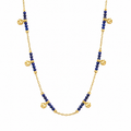 Kette mit blauem Perlendetail