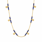 Kette mit blauem Perlendetail