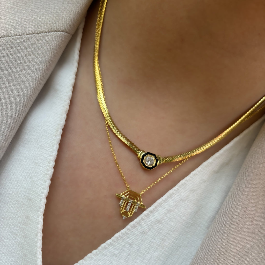 Stone Serenay T Necklace