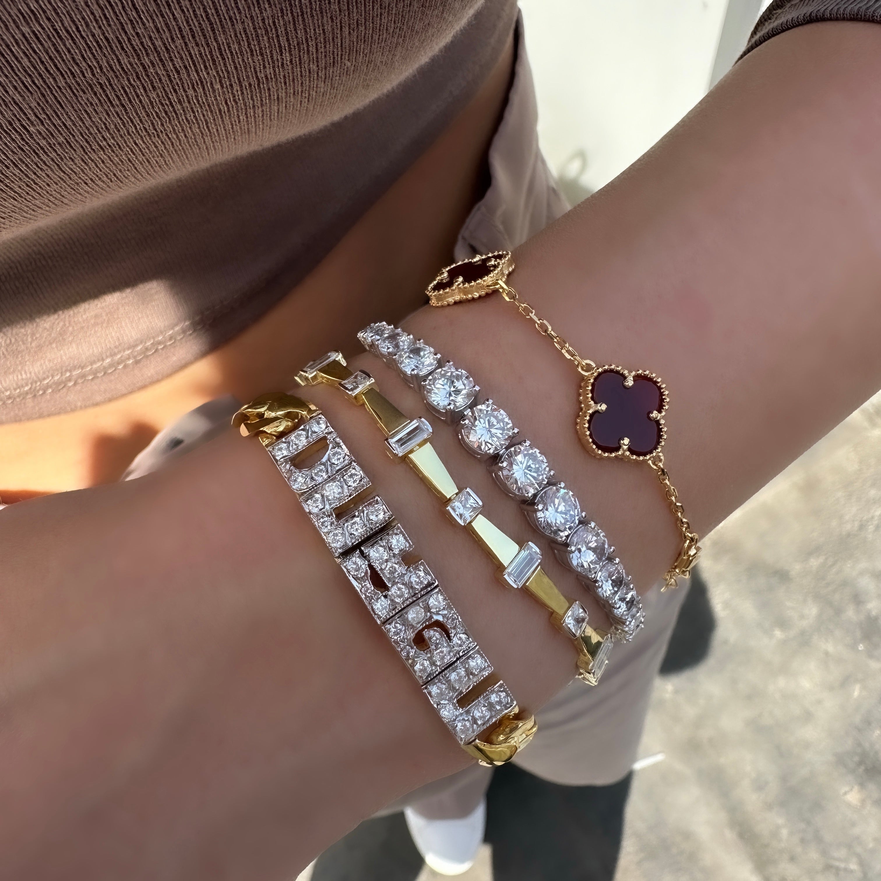 Baget Taşlı Bileklik