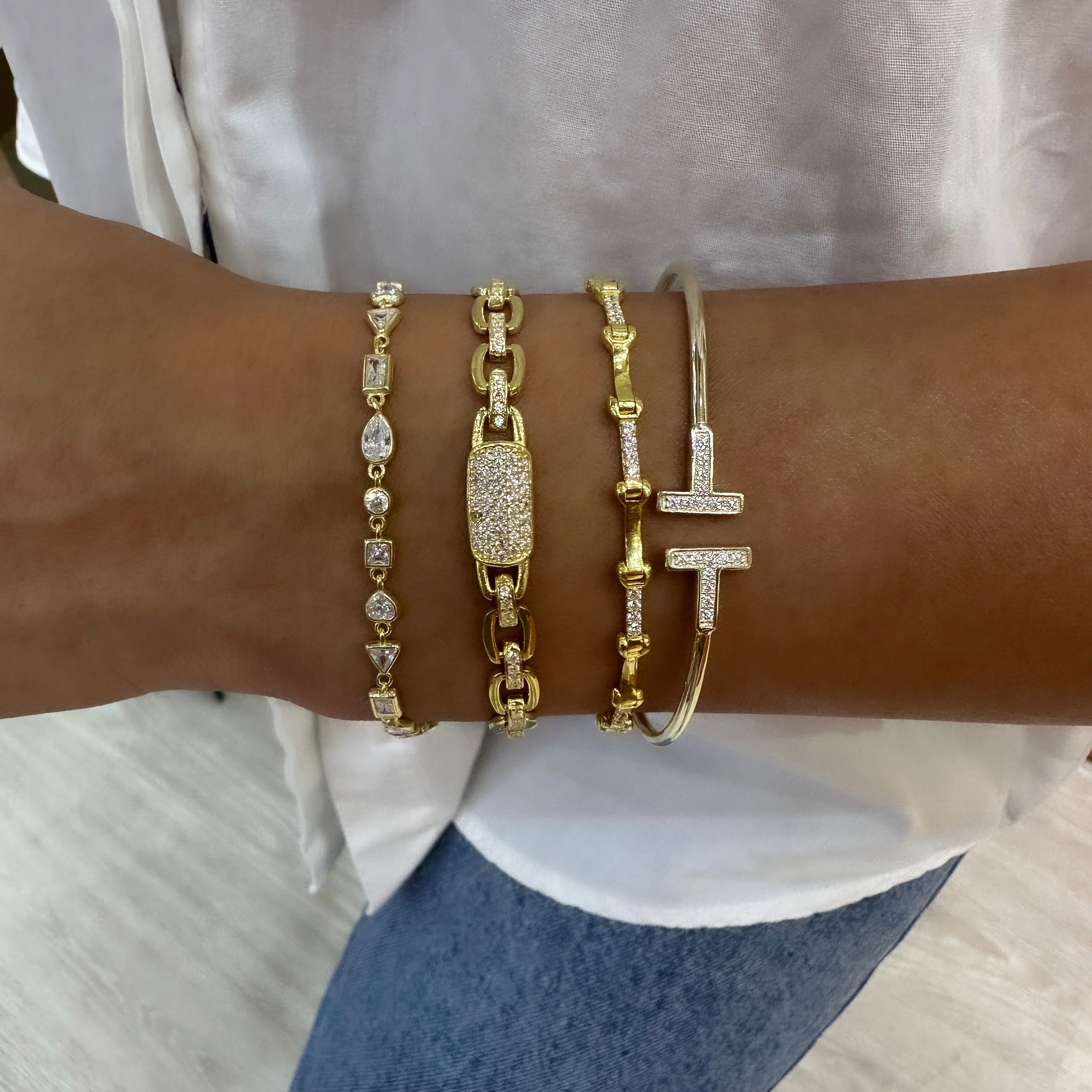 Taşlı Eklem Bileklik