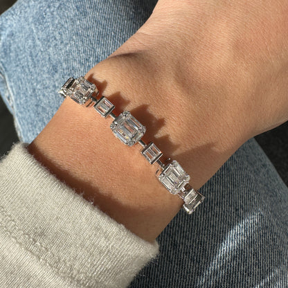 Baguette Stone Design Bracelet