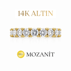 14K Full Eternity Ring with Small Stones