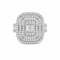 Baguette Side Stone Ring