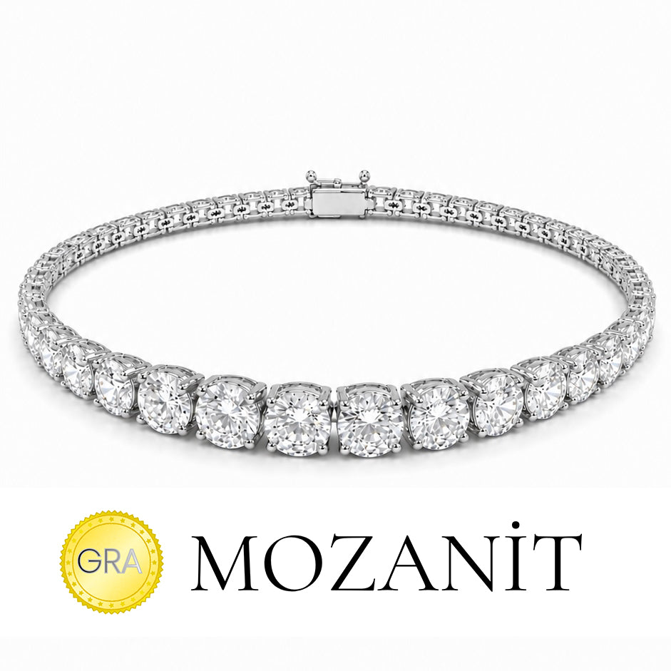 Armband mit Moissanit-Steinen