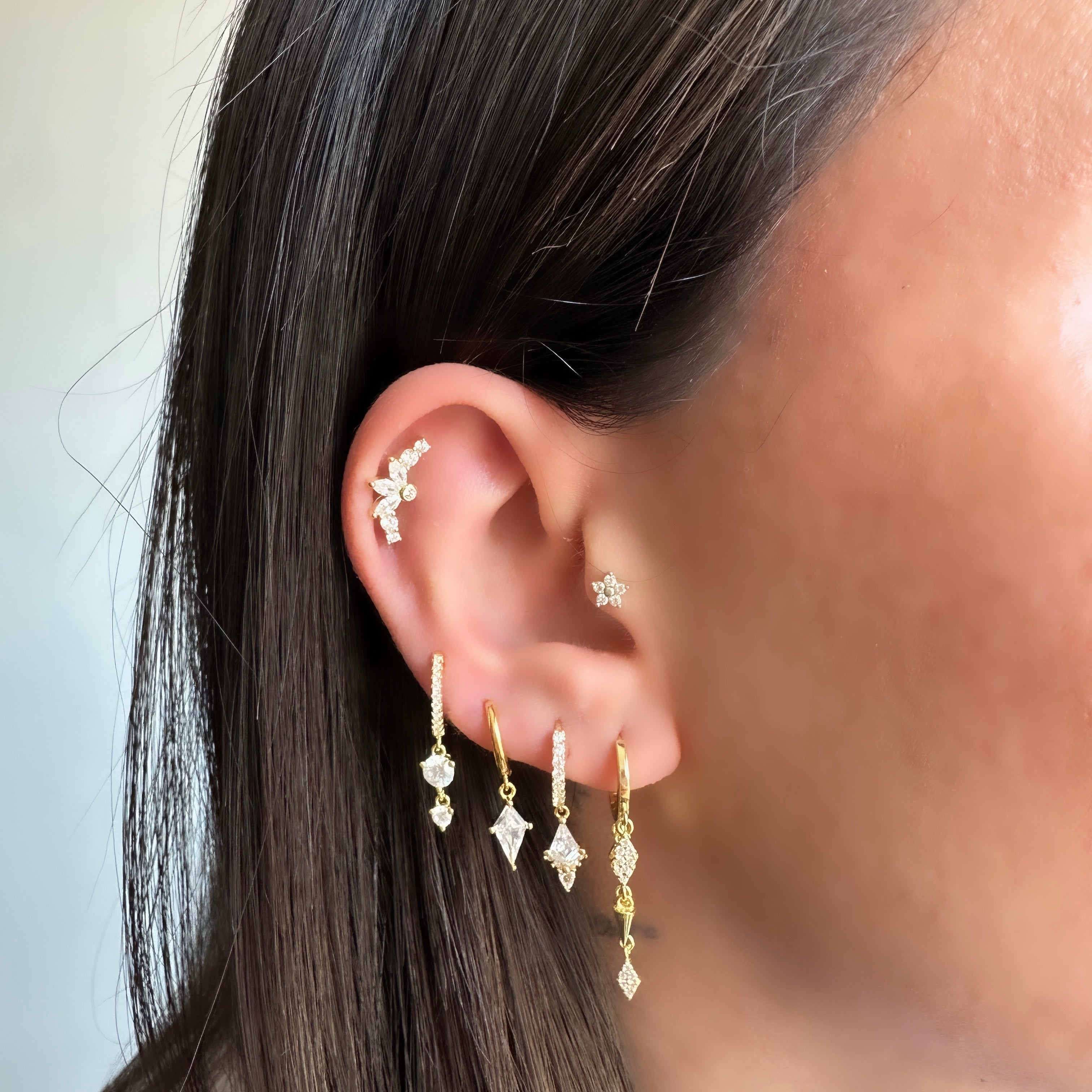 Vanessa Trio Sallantılı Küpe