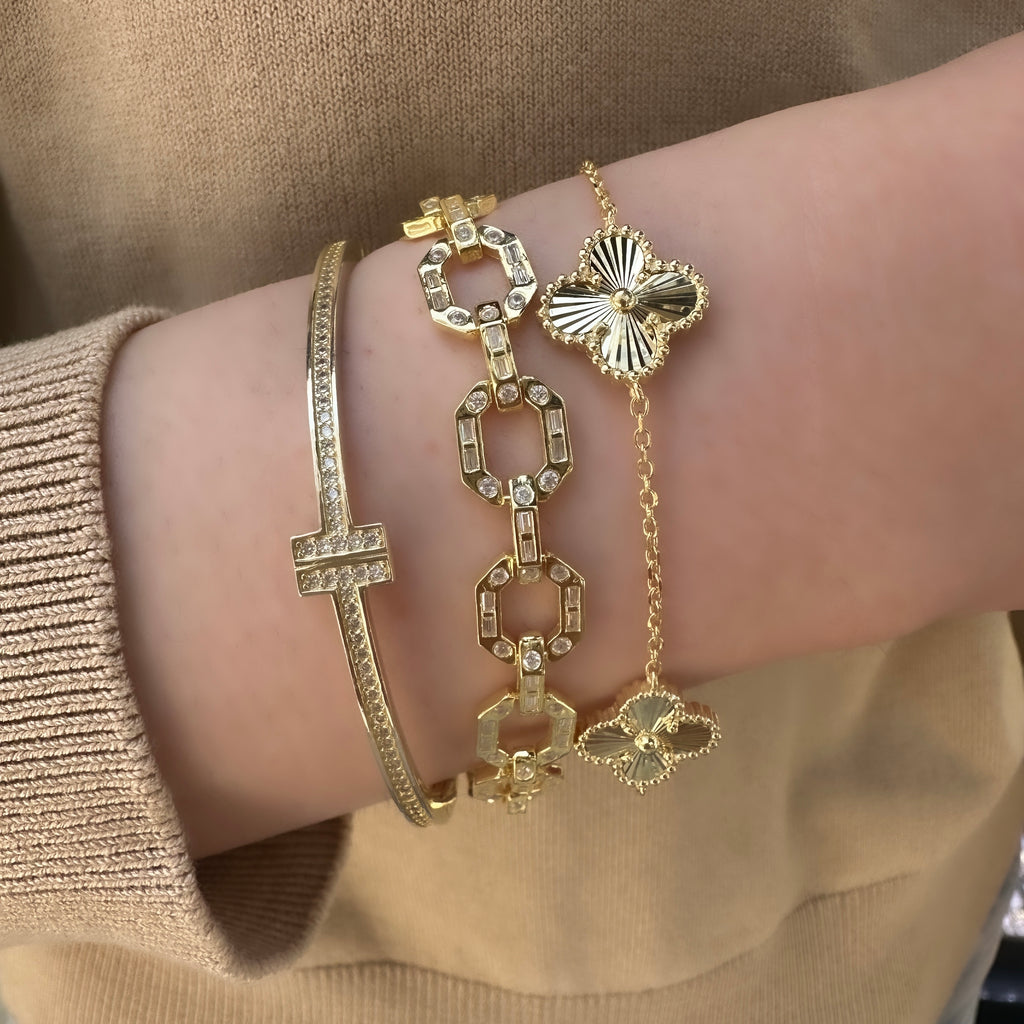 Tasarım Taşlı Ataç Bileklik