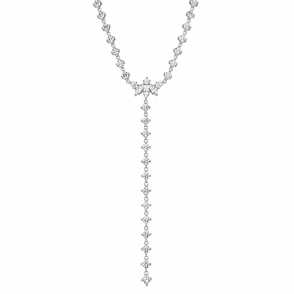 Steinerne Marquise-Y-Halskette