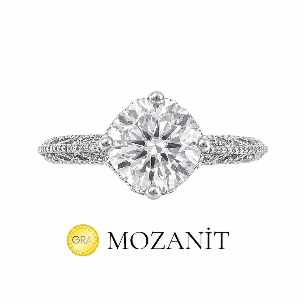 Moissanite Solitaire Design Ring
