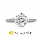 Moissanite Solitaire Design Ring